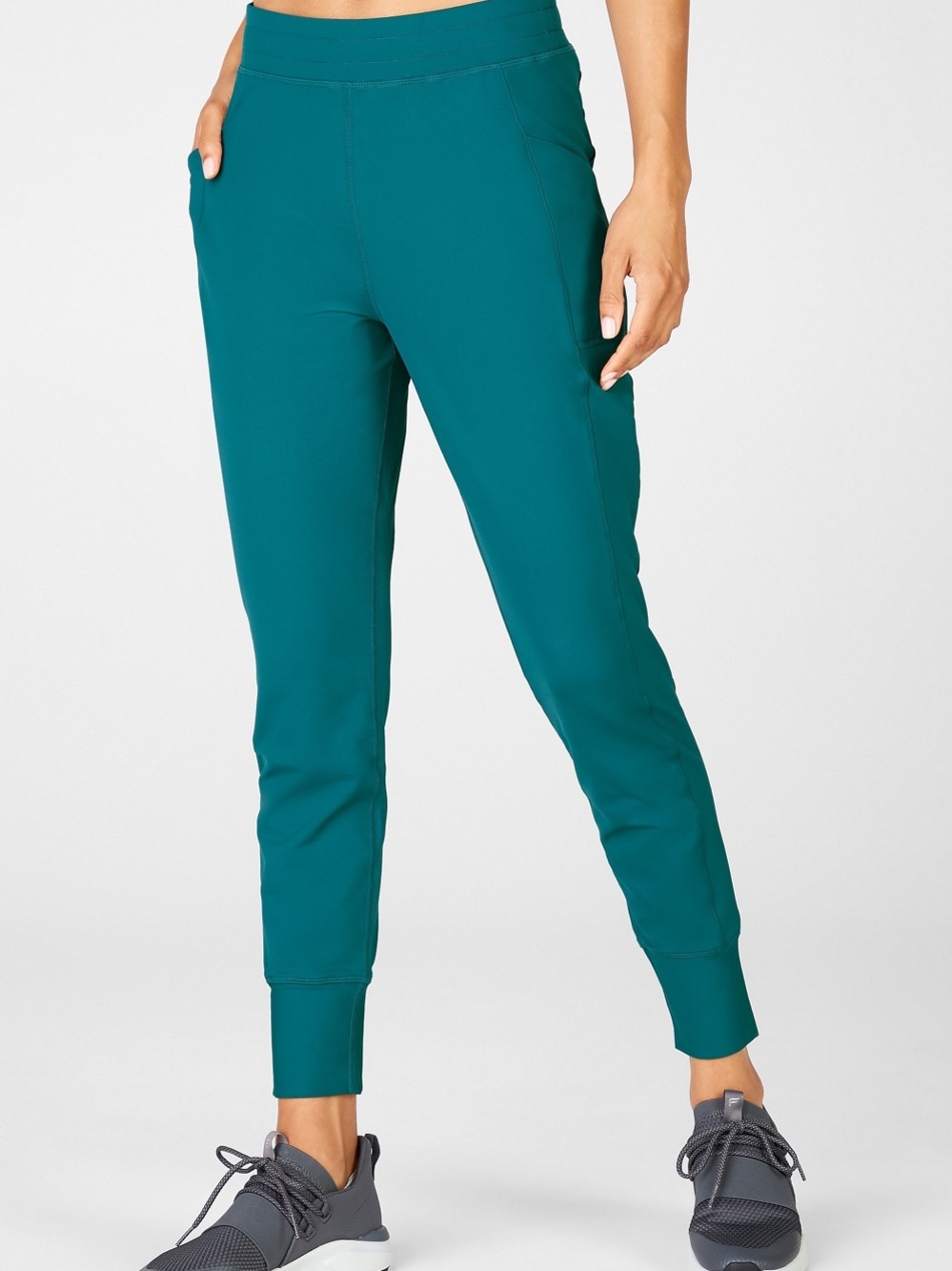 Fabletics Teal Slim Active Jogger Pants